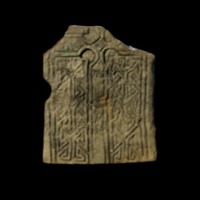 Fragment of a Pictish cross slab found at New Scone.