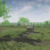 Reconstruction of the Pictish graveyard at Forteviot.